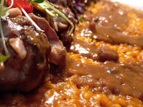 Arroz Meloso de Molleja de Ternera con Toque de Pimiento y Jalape�o